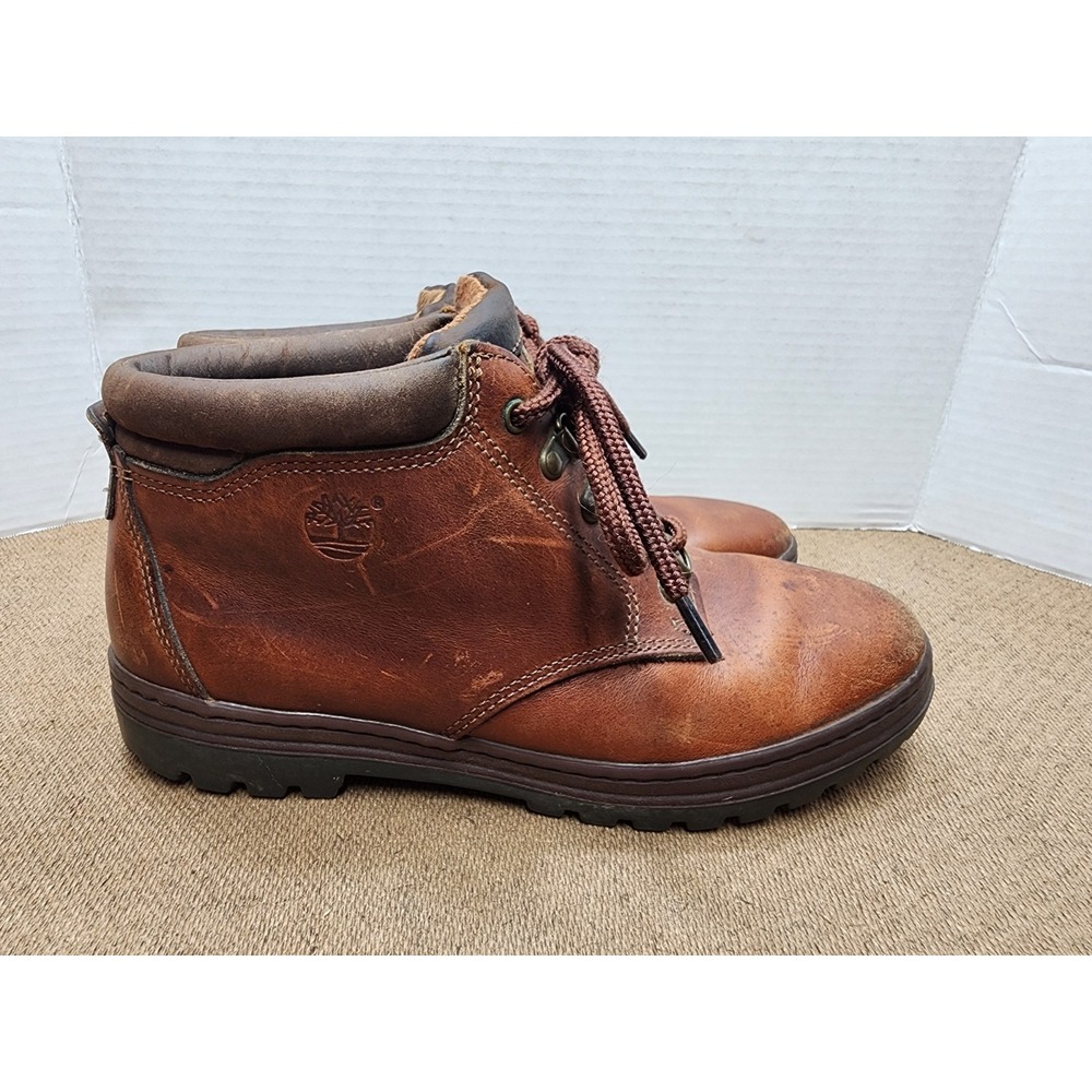 Vintage Timberland Size 9 Woman's Leather Lace Up Hiking Boots